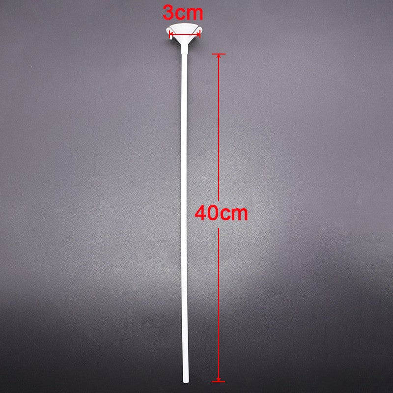 100pcs White Balloon Sticks And Cups Stand For Party Birthday Wedding Decoration - Birmingham Toys & More