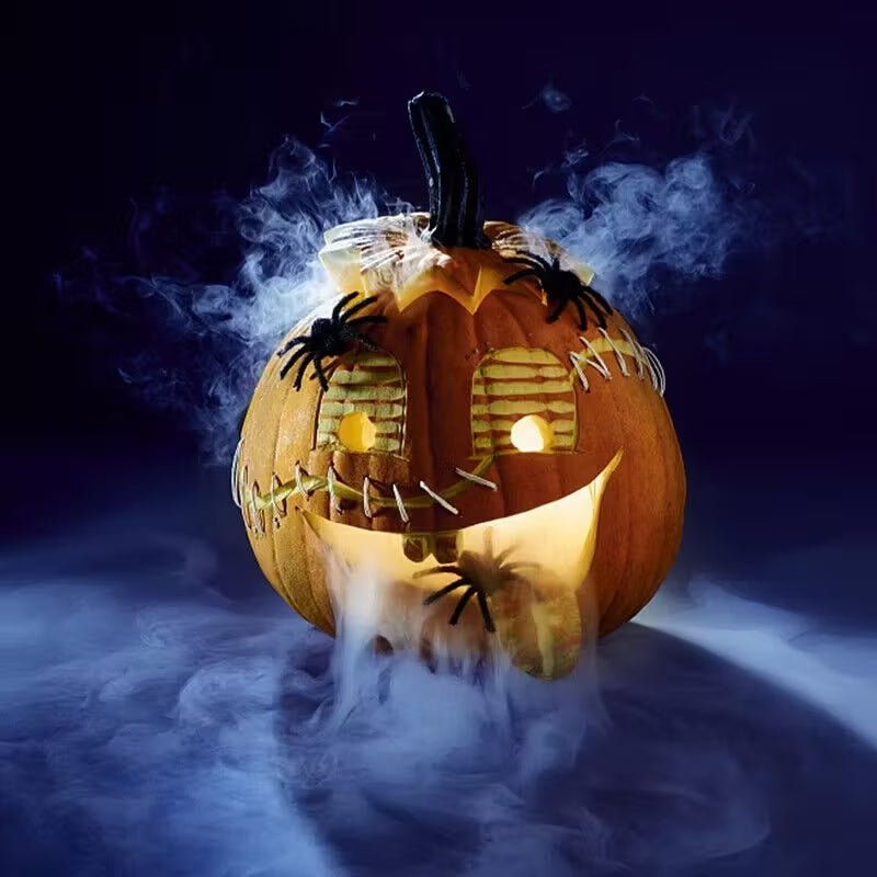 2 LED Ultrasonic Mist Maker - 300mL-H Fogger With Plug, Splash Guard For Pond-Fountain-Aquarium, Halloween Decor - Birmingham Toys & More