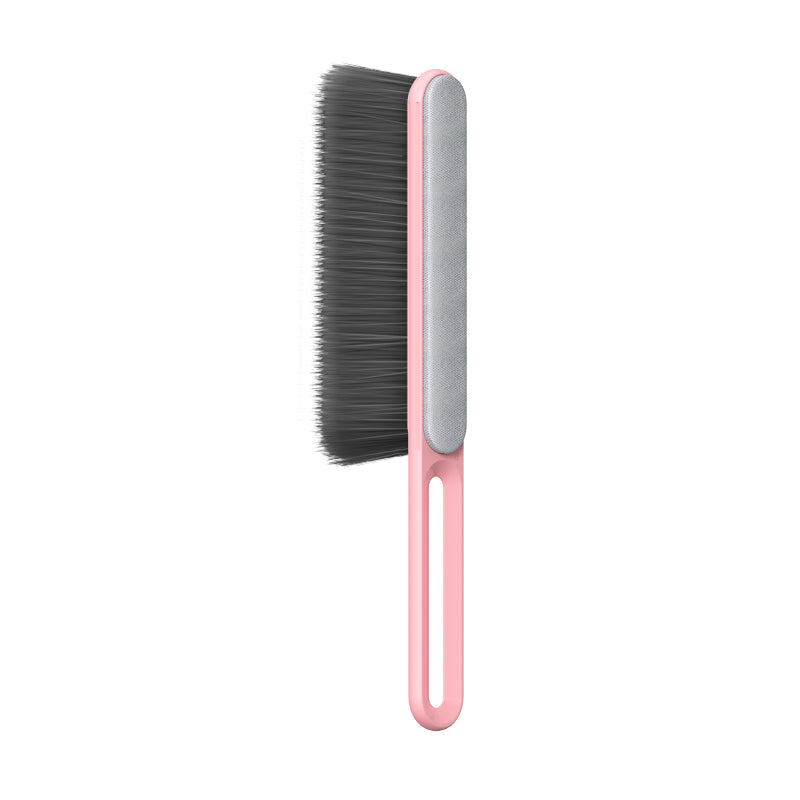 Double Sided Bed Cleaning Brush Pink - front view