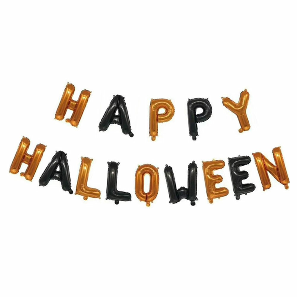 Halloween Party Balloon Decoration Kit – Bat, Latex Balloons, Tassels & Letters