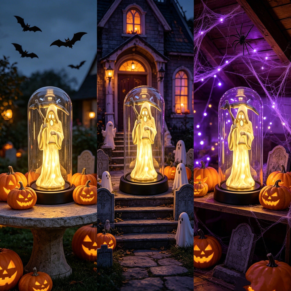 Halloween Luminous Ghost Decoration | Glowing Horror Decor - Birmingham Toys & More