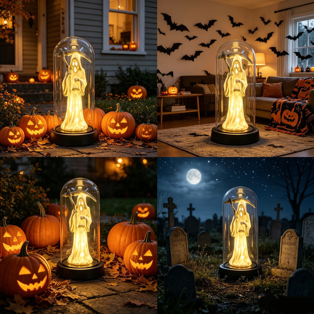 Halloween Luminous Ghost Decoration | Glowing Horror Decor - Birmingham Toys & More