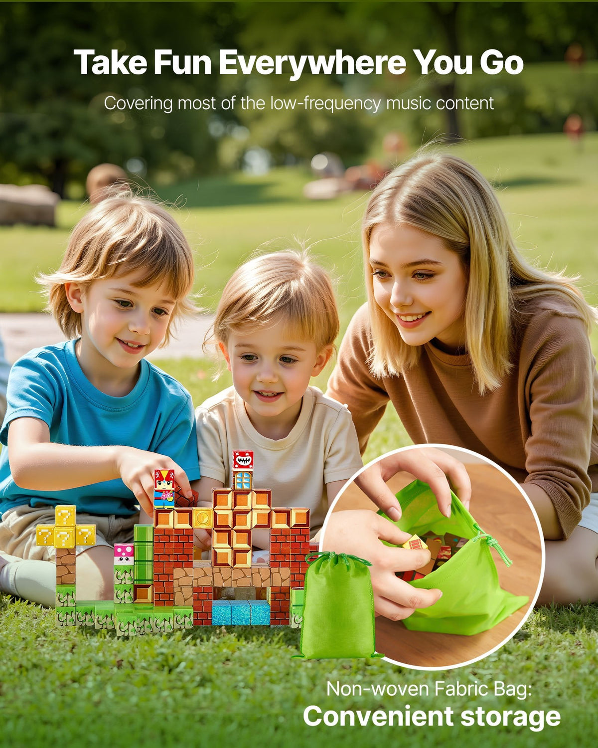 Magnetic Blocks, 100 PCS Magnet Blocks Set, Magnetic Building Cubes For Kids, STEM Montessori Sensory Toys For Christmas Birthday Gift, Construction Stacking Toy For Ages 3 And Years Old Boys & Girls - Birmingham Toys & More