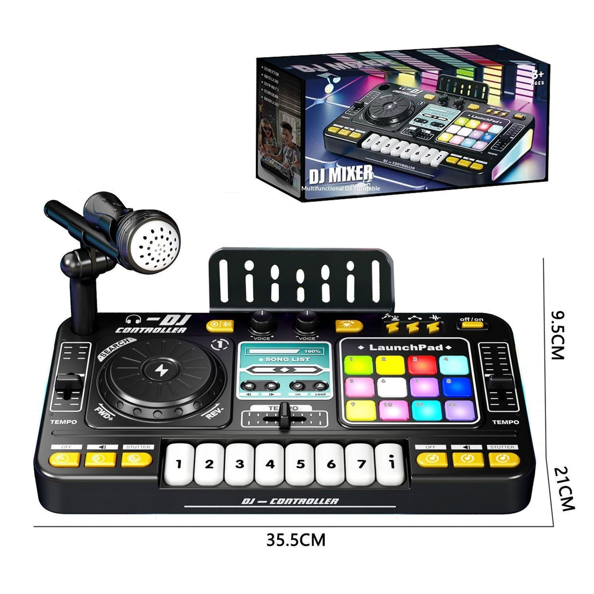Multi-function DJ Music Lighting Electronic Keyboard - Birmingham Toys & More