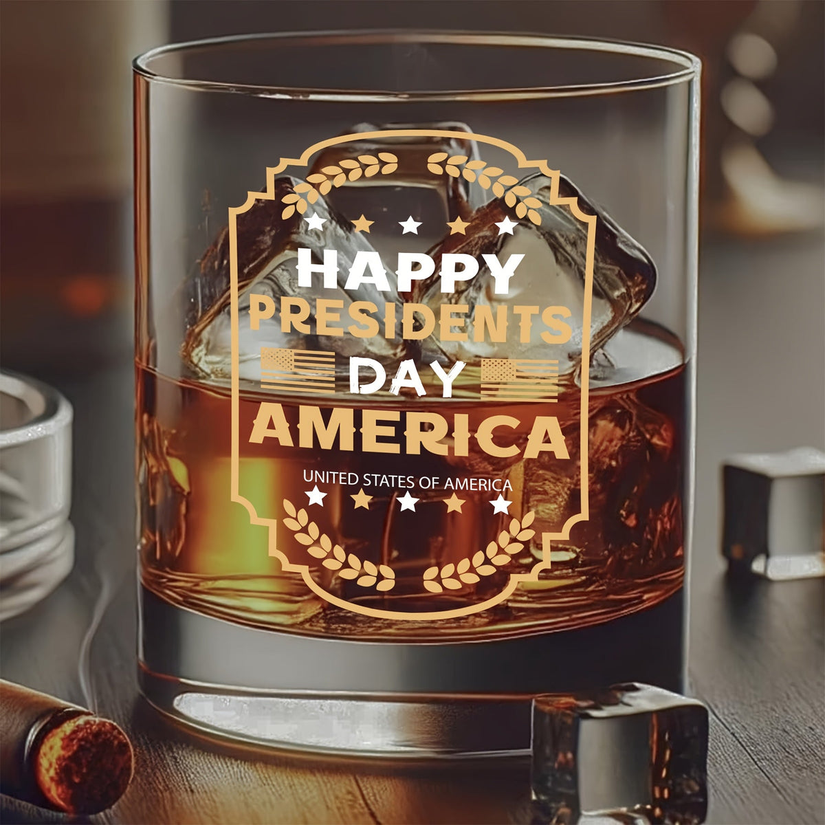 Presidents Day Mothers Day Whiskey Glass - Birmingham Toys & More