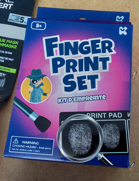 Fingerprint Set Role Play UV Pen Magnifying Glass