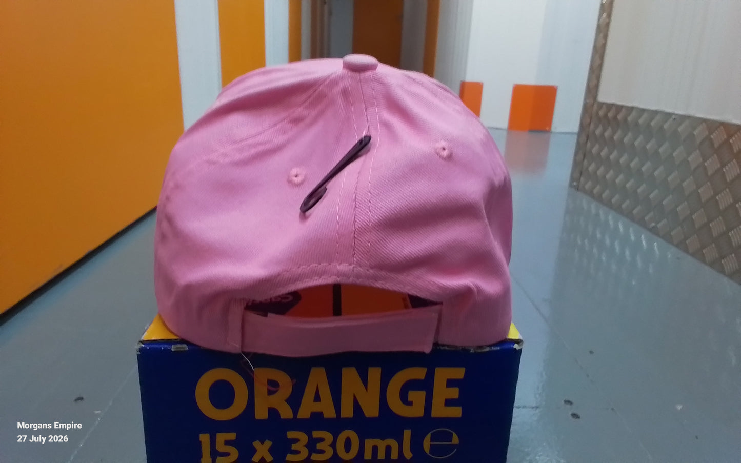 Work Hard Play Harder Pink Baseball Cap