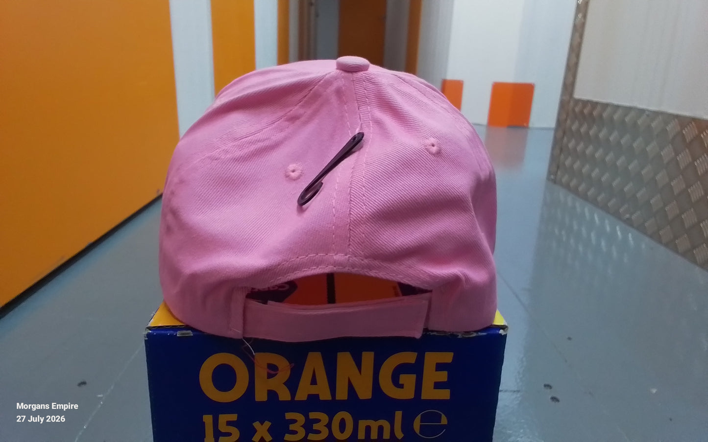 Work Hard Play Harder Pink Baseball Cap