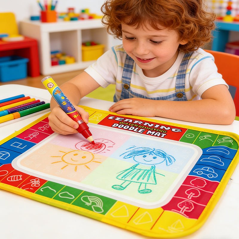 Water Doodle Mat with Pen 29x19cm for Travel Easter Water Markers and Coloring Pad Set - Birmingham Toys & More