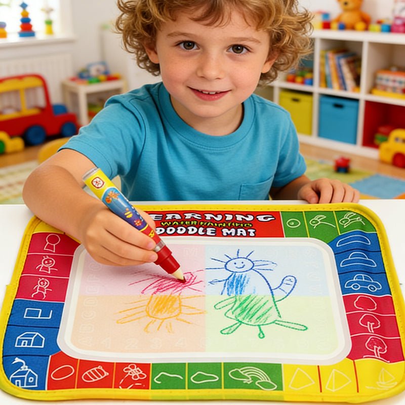Water Doodle Mat with Pen 29x19cm for Travel Easter Water Markers and Coloring Pad Set - Birmingham Toys & More