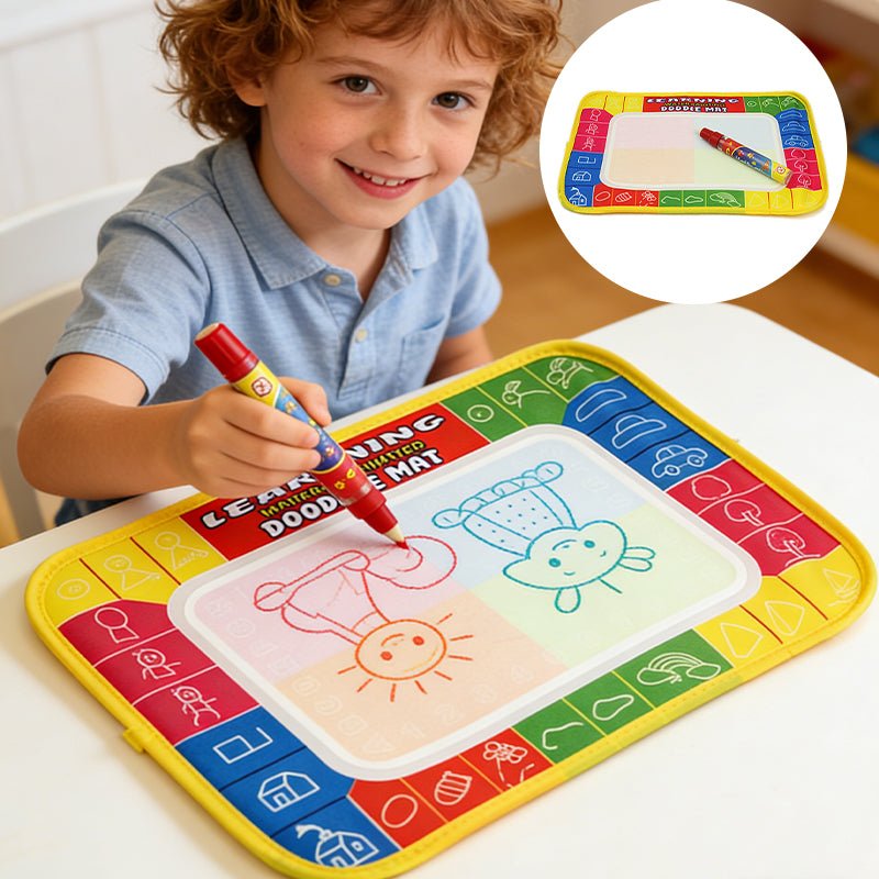 Water Doodle Mat with Pen 29x19cm for Travel Easter Water Markers and Coloring Pad Set - Birmingham Toys & More